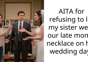 AITA for refusing to let my sister wear our late mom’s necklace on her wedding day?