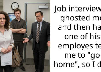 Job interviewer ghosted me and then had one of his employes tell me to “go home”, so I did.