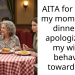 AITA for taking my mom out to dinner to apologize for my wife’s behavior toward her?