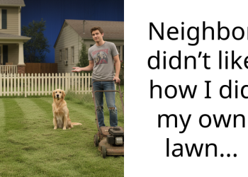 Neighbor didn’t like how I did my own lawn…