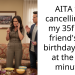 AITA for cancelling on my 35f best friend’s 36f birthday party at the last minute?