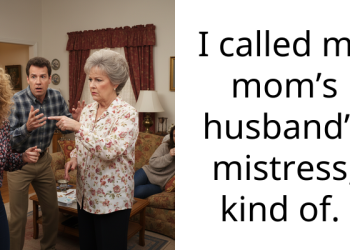 I called my mom’s husband’s mistress, kind of.