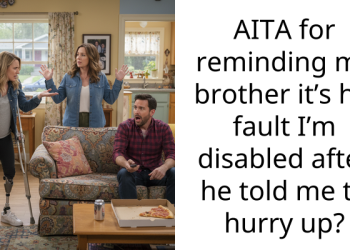 AITA for reminding my brother it’s his fault I’m disabled after he told me to hurry up?