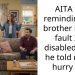 AITA for reminding my brother it’s his fault I’m disabled after he told me to hurry up?