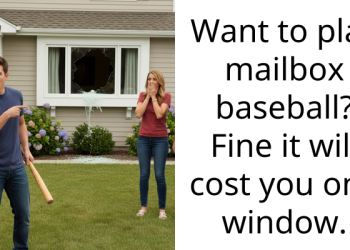 Want to play mailbox baseball? Fine it will cost you one window.