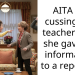 AITA for cussing at a teacher after she gave my information to a reporter?