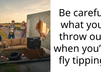 Be careful what you throw out when you’re fly tipping
