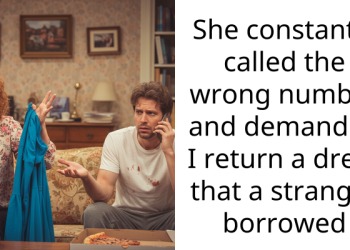 She constantly called the wrong number and demanded I return a dress that a stranger borrowed