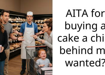 AITA for buying a cake a child behind me wanted?