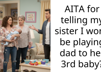 AITA for telling my sister I won’t be playing dad to her 3rd baby?