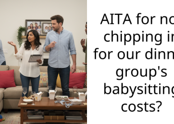 AITA for not chipping in for our dinner group’s babysitting costs?
