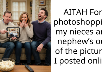 AITAH For photoshopping my nieces and nephew’s out of the pictures I posted online