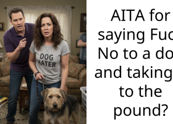 AITA for saying F**k No to a dog and taking it to the pound?