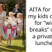 AITA for taking my kids outside for “wiggle breaks” during a private tea luncheon?