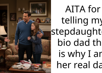 AITA for telling my stepdaughters bio dad this is why I am her real dad