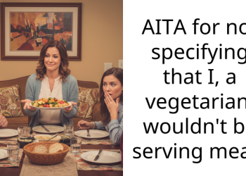 AITA for not specifying that I, a vegetarian, wouldn’t be serving meat?