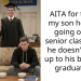 AITA for telling my son he’s not going on his senior cla*s trip if he doesn’t show up to his brothers graduation?