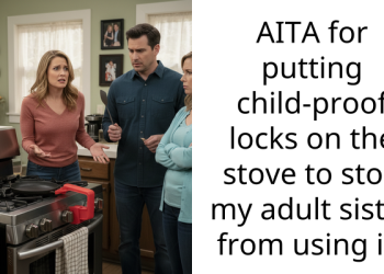 AITA for putting child-proof locks on the stove to stop my adult sister from using it?