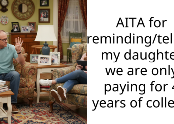 AITA for reminding/telling my daughter we are only paying for 4 years of college