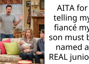 AITA for telling my fiancé my son must be named a REAL junior?