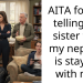 AITA for not telling my sister that my nephew is staying with me?