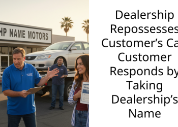 Dealership Repossesses Customer’s Car, Customer Responds by Taking Dealership’s Name