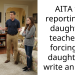 AITA for reporting my daughter’s teacher for forcing my daughter to write an essay