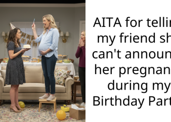 AITA for telling my friend she can’t announce her pregnancy during my Birthday Party?