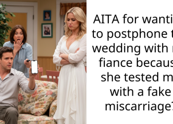 AITA for wanting to postphone the wedding with my fiance because she tested me with a fake miscarriage?