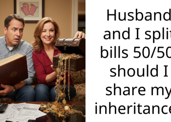 Husband and I split bills 50/50, should I share my inheritance?