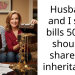 Husband and I split bills 50/50, should I share my inheritance?