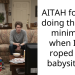 AITAH for only doing the bafe minimum when I got roped into babysitting.