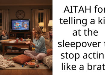 AITAH for telling a kid at the sleepover to stop acting like a brat?