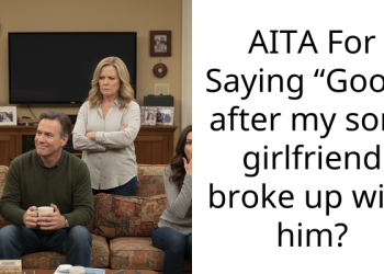 AITA For Saying “Good” after my sons girlfriend broke up with him?