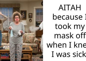 AITAH because I took my mask off when I knew I was sick.