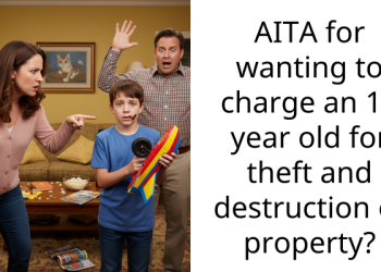 AITA for wanting to charge an 11 year old for theft and destruction of property?