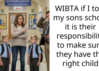 WIBTA if I told my sons school it is their responsibility to make sure they have the right child