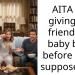 AITA for giving my friend her baby back before I was supposed to?