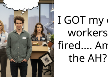I GOT my co workers fired…. Am I the AH?