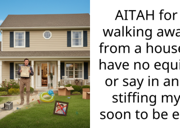 AITAH for walking away from a house I have no equity or say in and stiffing my soon to be ex?