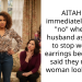 AITAH for immediately saying “no” when my husband asked me to stop wearing earrings because he said they make a woman look older ?