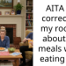 AITA for correcting my roomie about her meals when eating out?