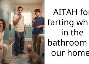 AITAH for farting while in the bathroom of our home?