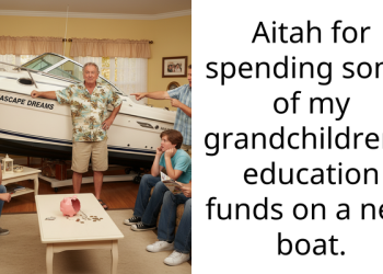 Aitah for spending some of my grandchildren’s education funds on a new boat.