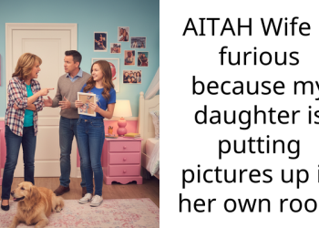 AITAH Wife is furious because my daughter is putting pictures up in her own room