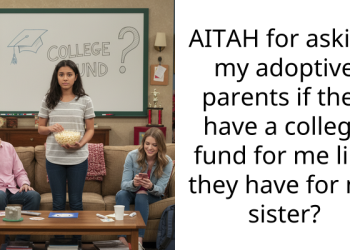 AITAH for asking my adoptive parents if they have a college fund for me like they have for my sister?