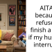 AITAH because I refuse to finish a story if my husband interrupts.