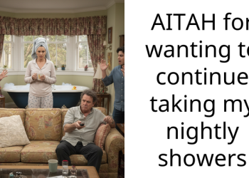 AITAH for wanting to continue taking my nightly showers