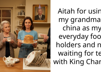 Aitah for using my grandma’s china as my everyday food holders and not waiting for tea with King Charles