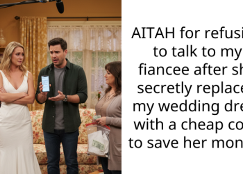 AITAH for refusing to talk to my fiancee after she secretly replaced my wedding dress with a cheap copy to save her money?